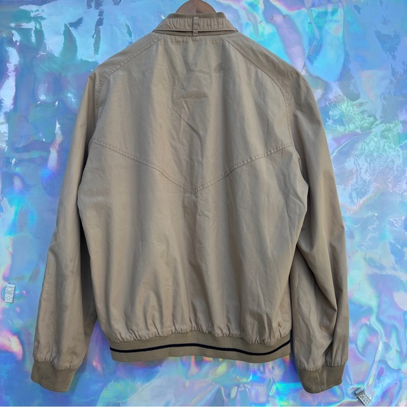 90s Dark Beige and Black Reversible Bomber Jacket - Picture 2 of 10